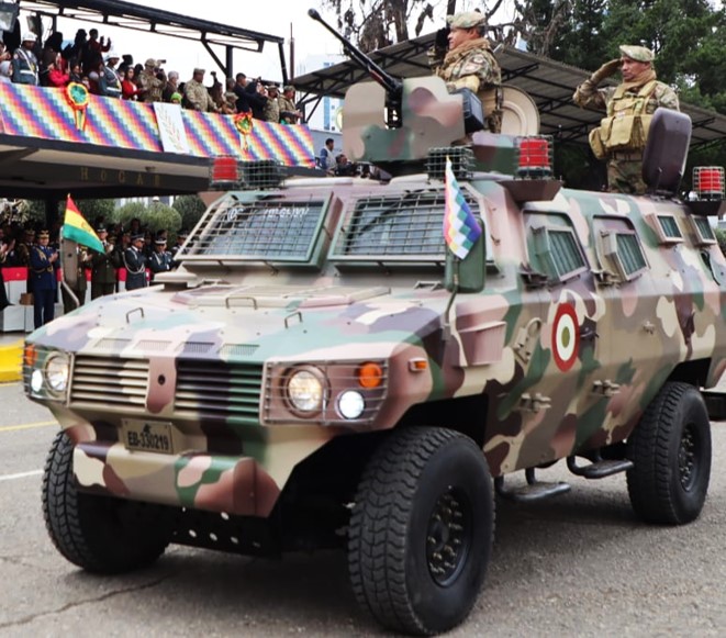 Chinese armored vehicle ZFB-05 belonging to the Bolivian army in 2022.jpg